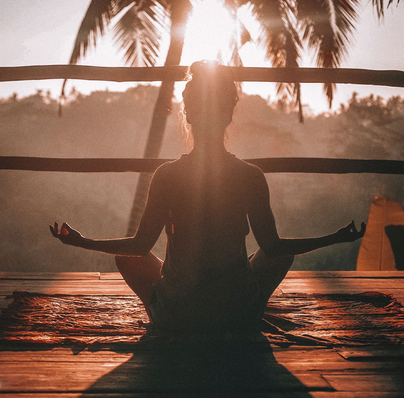 woman meditating