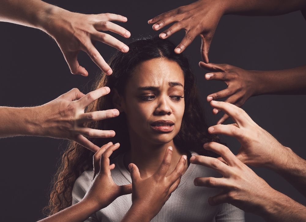 woman struggling with trauma and ptsd Childhood Trauma and Addiction